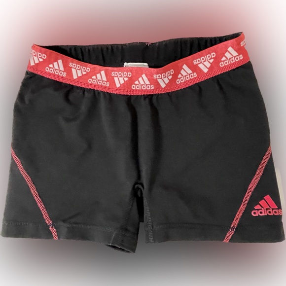 adidas Pants - 💥 SALE 💥 ADIDAS Size Medium Black & Pink/Coral Color Shorts Excellent Condition